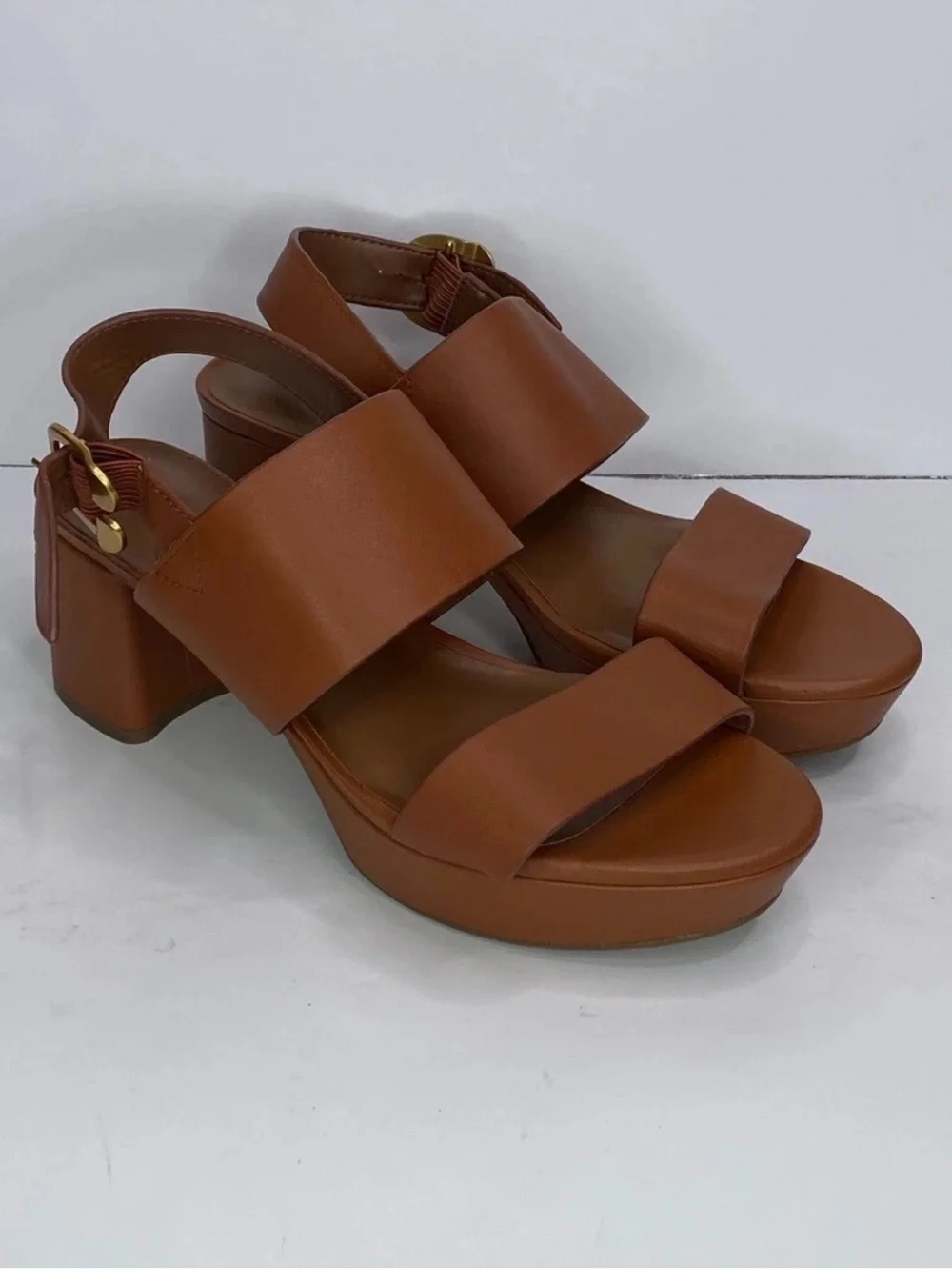 NIB Aeresoles Women’s Clay Canera Platform Sandals - Classic Block Heel